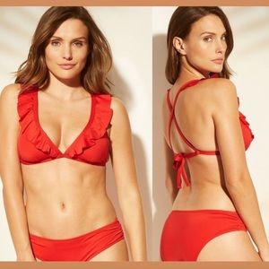 Shade & Shore Ruffle Bralette Bikini Top & Bottom Set